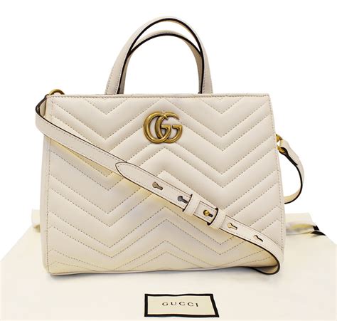 gucci small white marmont bag|gg marmont small tote bag.